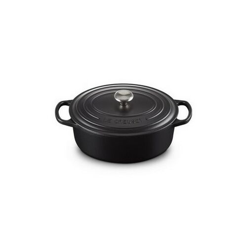 Le Creuset gietijzeren ovale braadpan - 29 cm / 4.7 liter - mat zwart
