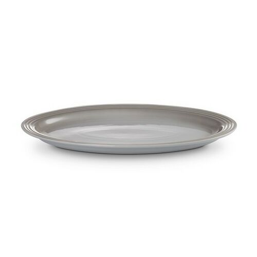 Le Creuset aardewerken ovale serveerschaal - 46 cm - mist grey