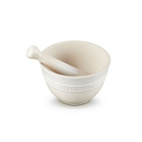 Le Creuset aardewerken vijzel - meringue