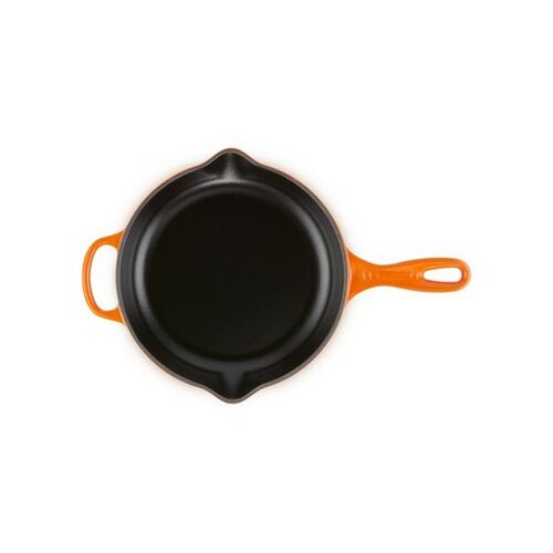 Le Creuset ronde gietijzeren skillet - 23 cm - oranjerood