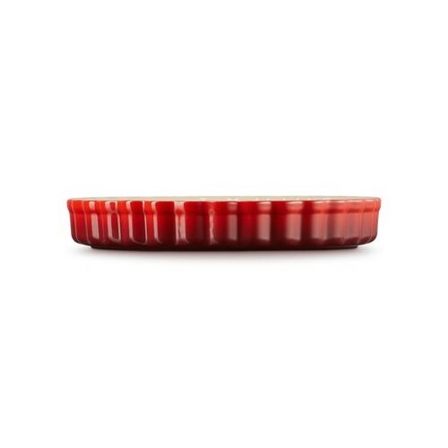 Le Creuset aardewerken taartvorm - 24 cm - kersenrood