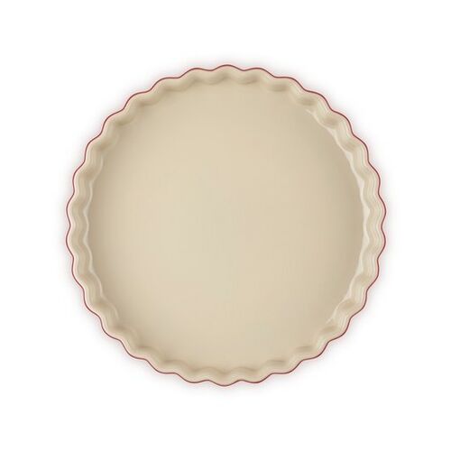 Le Creuset aardewerken taartvorm - 24 cm - kersenrood