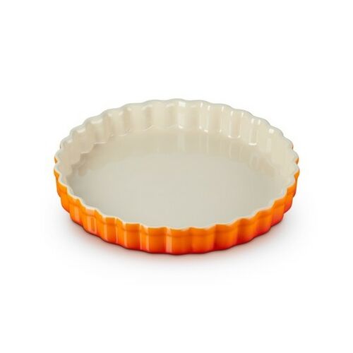 Le Creuset aardewerken taartvorm - 24 cm - oranjerood