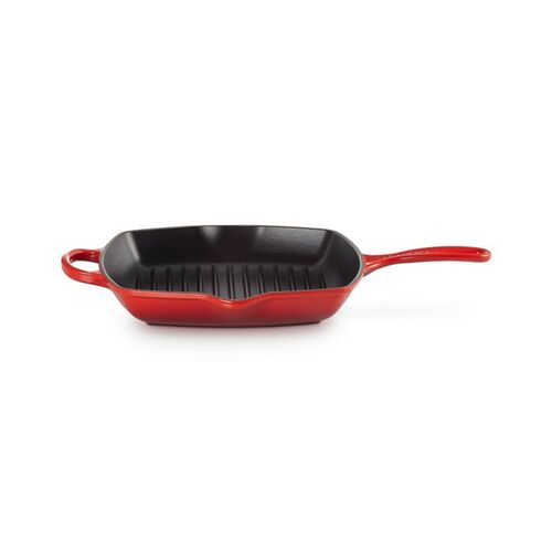 Le Creuset vierkante gietijzeren Grillit® - 26 cm - kersenrood