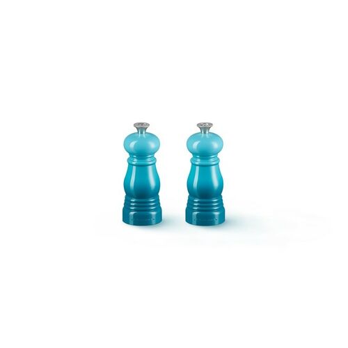 Le Creuset peper- en zoutmolen set - 11 cm - caribbean blue