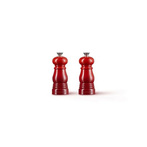 Le Creuset peper- en zoutmolen set - 11 cm - kersenrood