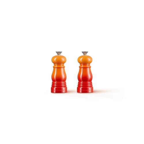 Le Creuset peper- en zoutmolen set - 11 cm - oranjerood