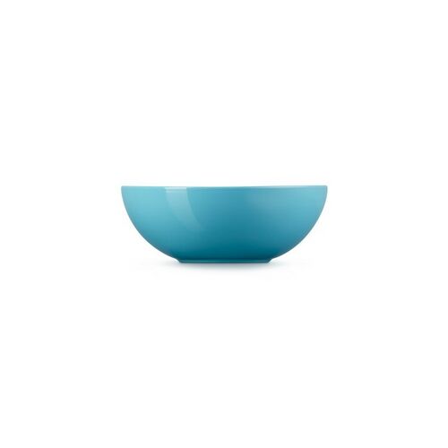 Le Creuset aardewerken serveerbowl - 24 cm - caribbean blue