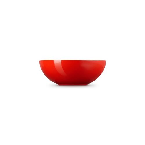 Le Creuset aardewerken serveerbowl - 24 cm - kersenrood