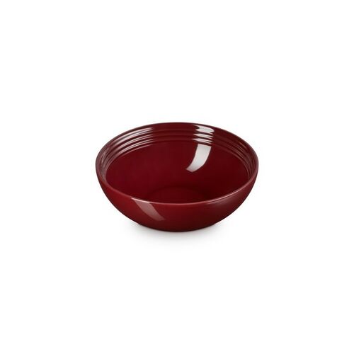 Le Creuset aardewerken serveerbowl - 24 cm - garnet