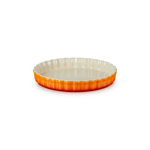 Le Creuset aardewerken taartvorm - 28 cm - oranjerood