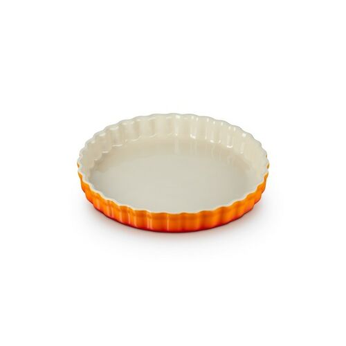 Le Creuset aardewerken taartvorm - 28 cm - oranjerood