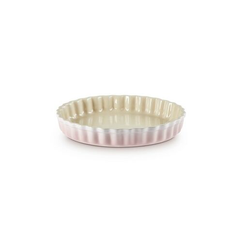 Le Creuset aardewerken taartvorm - 28 cm - shell pink