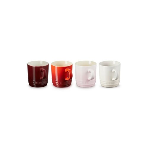 Le Creuset set van 4 aardewerken koffiebekers - 0.2 liter - petits fours
