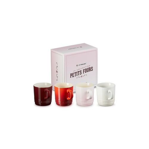 Le Creuset set van 4 aardewerken koffiebekers - 0.2 liter - petits fours