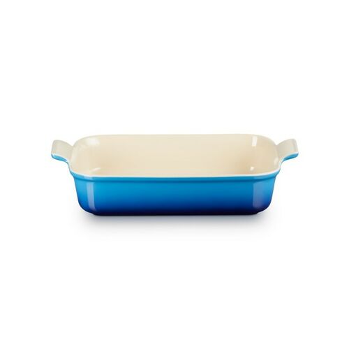 Le Creuset aardewerken rechthoekige ovenschaal - 32 cm / 3.8 liter - azure