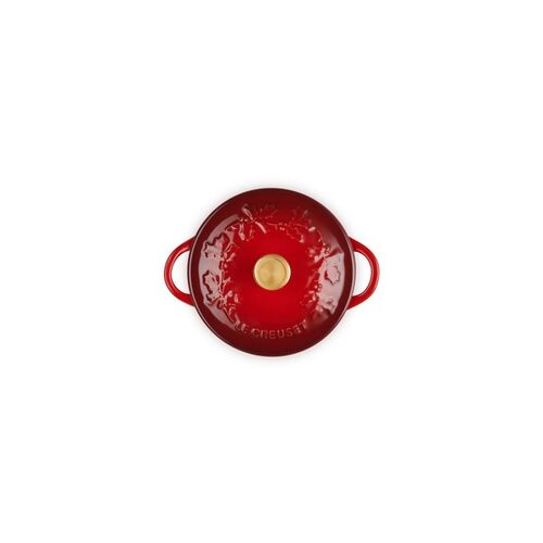 Le Creuset aardewerken mini-braadpan Holly - 10 cm / 0.25 liter - kersenrood