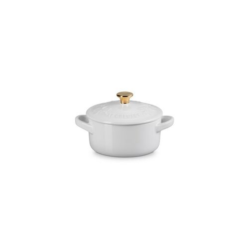 Le Creuset aardewerken mini-braadpan Holly - 10 cm / 0.25 liter - wit