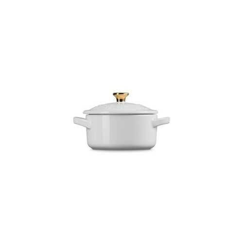 Le Creuset aardewerken mini-braadpan Holly - 10 cm / 0.25 liter - wit