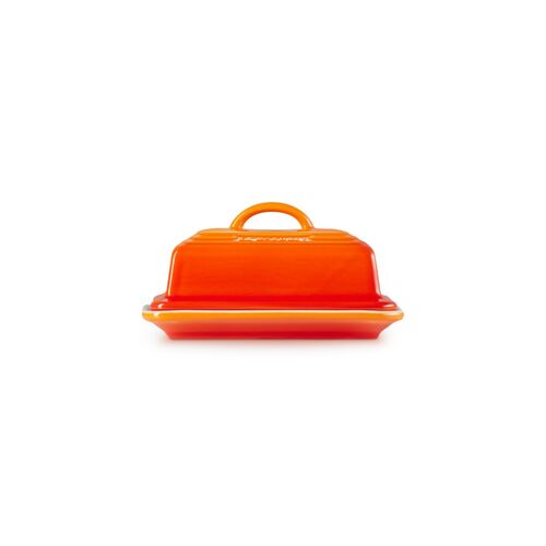 Le Creuset aardewerken botervloot - oranjerood