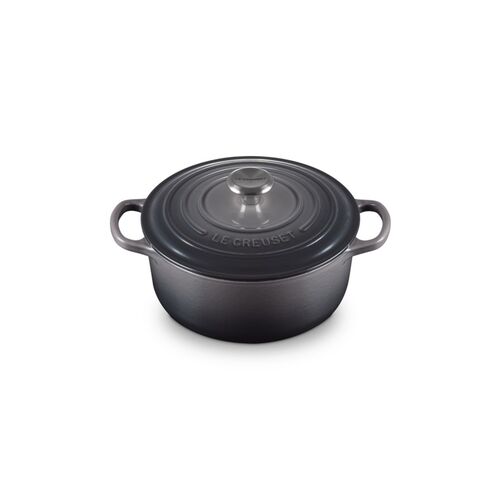 Le Creuset gietijzeren ronde braadpan 20 cm / 2.4 liter - flint