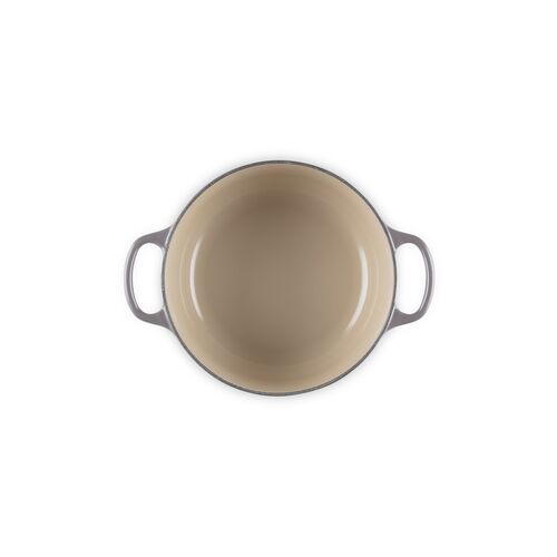 Le Creuset gietijzeren ronde braadpan 20 cm / 2.4 liter - flint