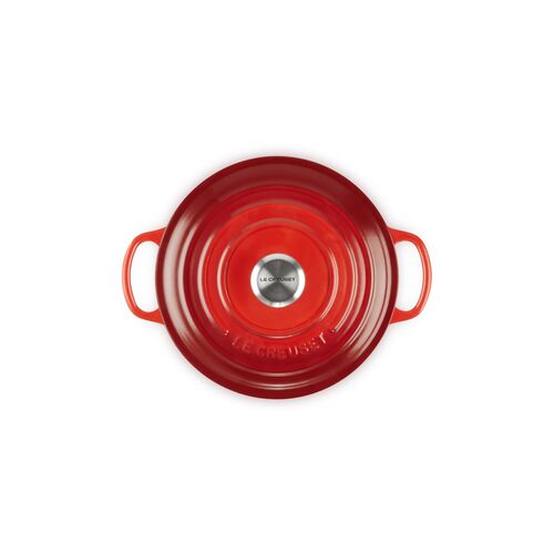 Le Creuset gietijzeren ronde braadpan 20 cm / 2.4 liter - kersenrood