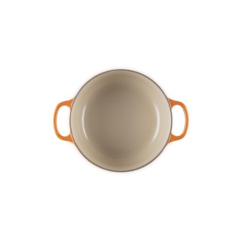 Le Creuset gietijzeren ronde braadpan 20 cm / 2.4 liter - oranjerood