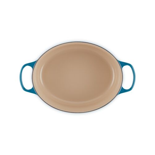Le Creuset gietijzeren ovale braadpan 31 cm / 6.3 liter - deep teal