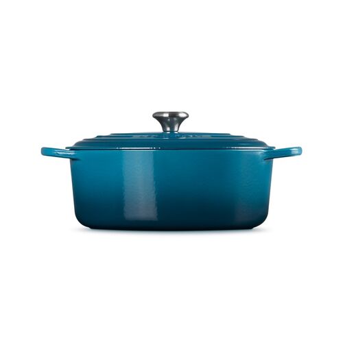 Le Creuset gietijzeren ovale braadpan 31 cm / 6.3 liter - deep teal