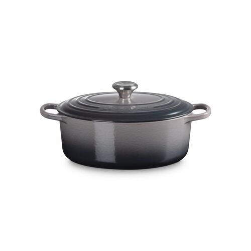 Le Creuset gietijzeren ovale braadpan - 31 cm / 6.3 liter - flint