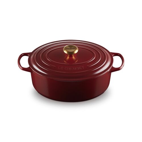 Le Creuset gietijzeren ovale braadpan 31 cm / 6.3 liter - garnet