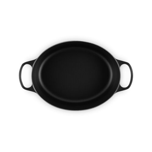 Le Creuset gietijzeren ovale braadpan 31 cm / 6.3 liter - mat zwart