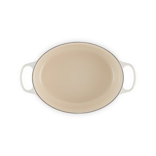 Le Creuset gietijzeren ovale braadpan 31 cm / 6.3 liter - meringue