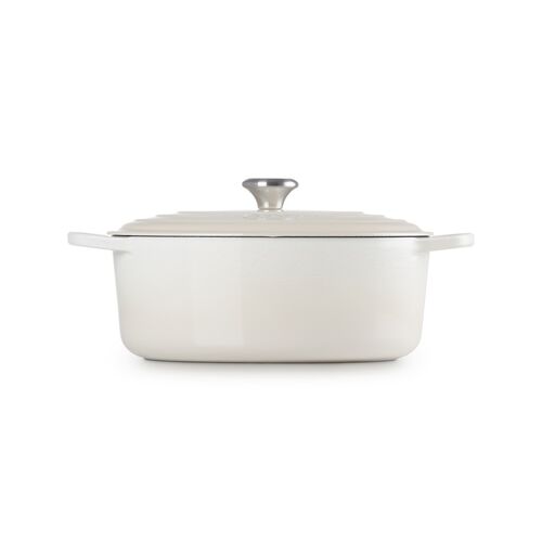Le Creuset gietijzeren ovale braadpan 31 cm / 6.3 liter - meringue