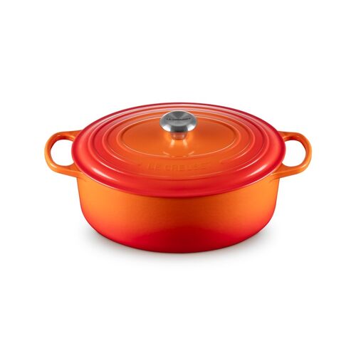 Le Creuset gietijzeren ovale braadpan 31 cm / 6.3 liter - oranjerood