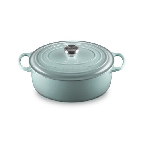 Le Creuset gietijzeren ovale braadpan - 31 cm / 6.3 liter - sea salt