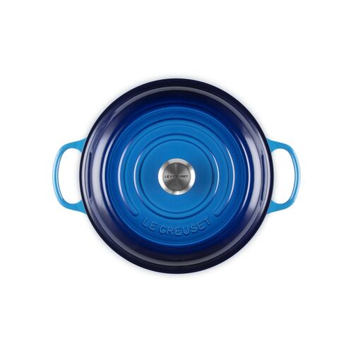 Le Creuset gietijzeren campagnard 30 cm / 3.5 liter - azure