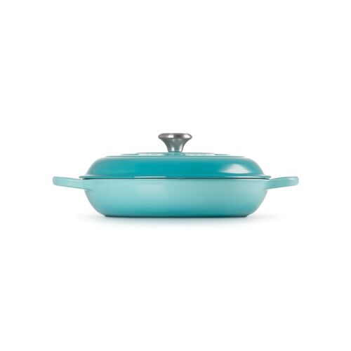 Le Creuset gietijzeren campagnard 30 cm / 3.5 liter - caribbean blue