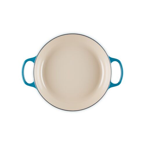 Le Creuset gietijzeren campagnard 30 cm / 3.5 liter - deep teal
