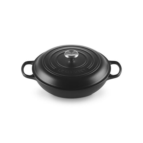 Le Creuset gietijzeren campagnard 30 cm / 3.5 liter - zwart