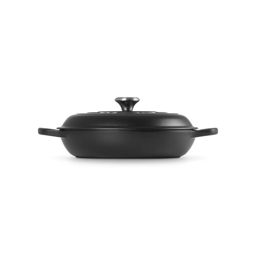 Le Creuset gietijzeren campagnard 30 cm / 3.5 liter - zwart