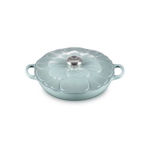 Le Creuset gietijzeren campagnard bloesem 26 cm / 2.2 liter - sea salt