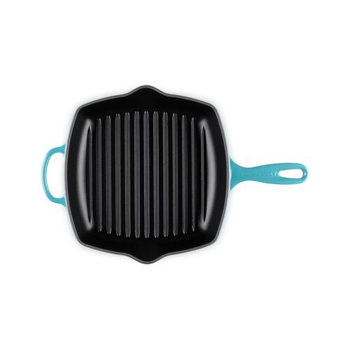 Le Creuset vierkante gietijzeren Grillit® - 26 cm - caribbean blue