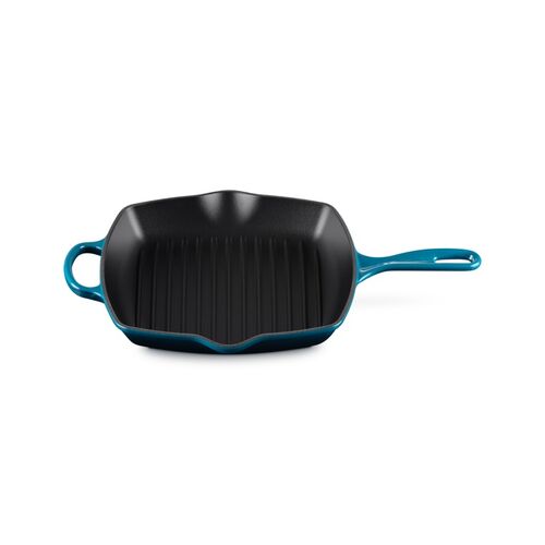 Le Creuset vierkante gietijzeren Grillit® - 26 cm - deep teal