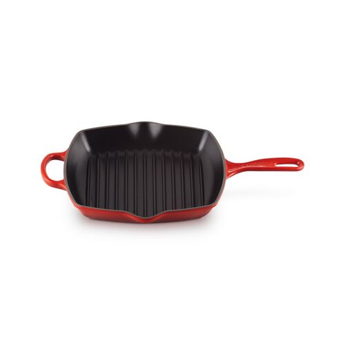 Le Creuset vierkante gietijzeren Grillit® - 26 cm - kersenrood