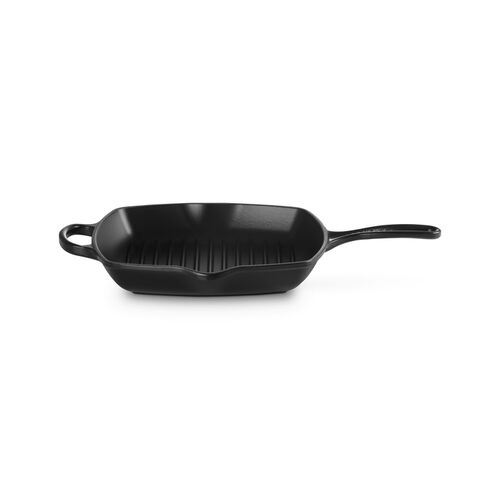 Le Creuset vierkante gietijzeren Grillit® - 26 cm - mat zwart