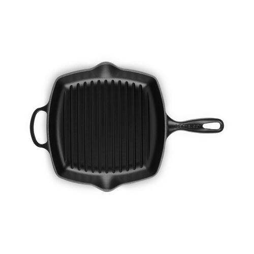 Le Creuset vierkante gietijzeren Grillit® - 26 cm - mat zwart