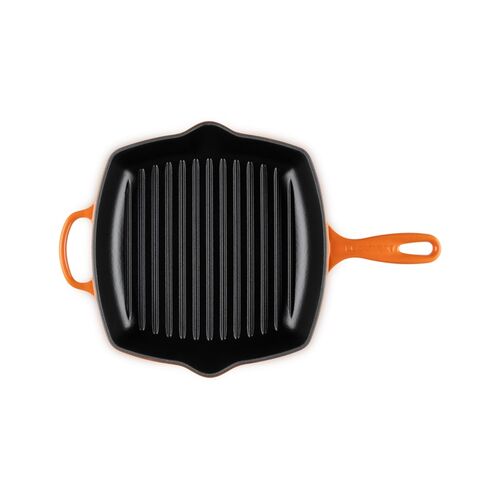 Le Creuset vierkante gietijzeren Grillit® - 26 cm - oranjerood