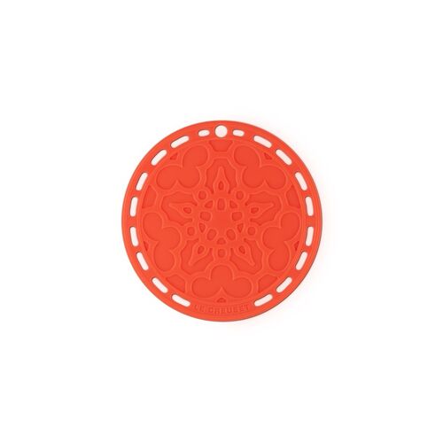 Le Creuset siliconen onderzetter - oranjerood